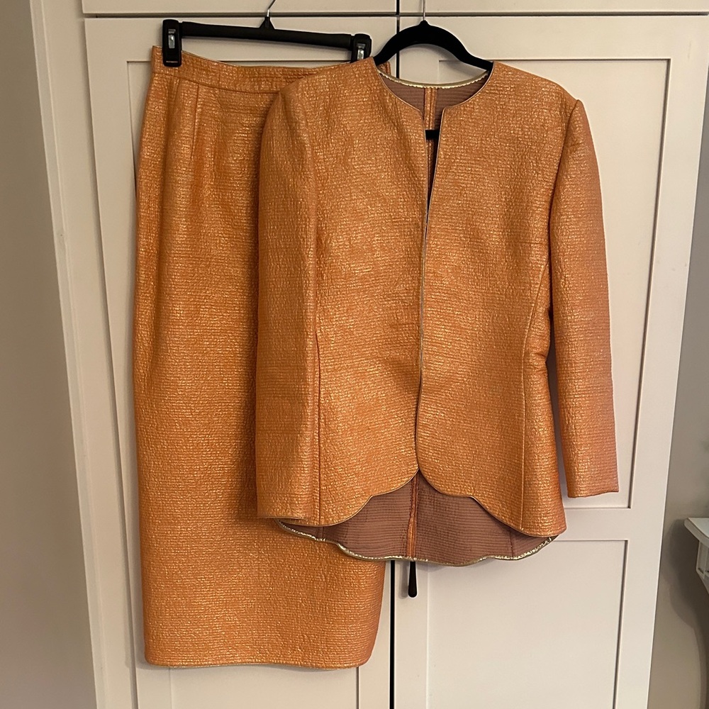 VINTAGE MARY MCFADDEN COUTURE 2 piece SILK evening  set from Nieman Marcus